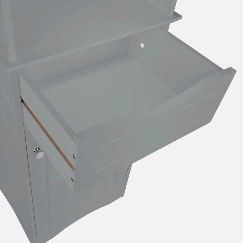 Armoire de rangement haute pour salle de bain RiverRidge Ashland avec tiroir et étagères