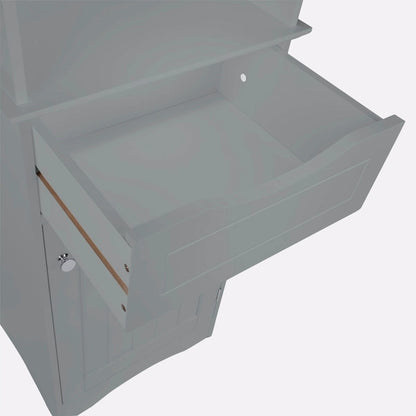 Armoire de rangement haute pour salle de bain RiverRidge Ashland avec tiroir et étagères