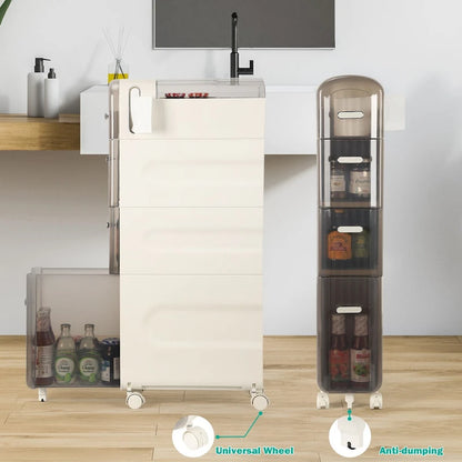 Armoire de rangement pour papier toilette à côté des toilettes, idéale pour les petites salles de bain.