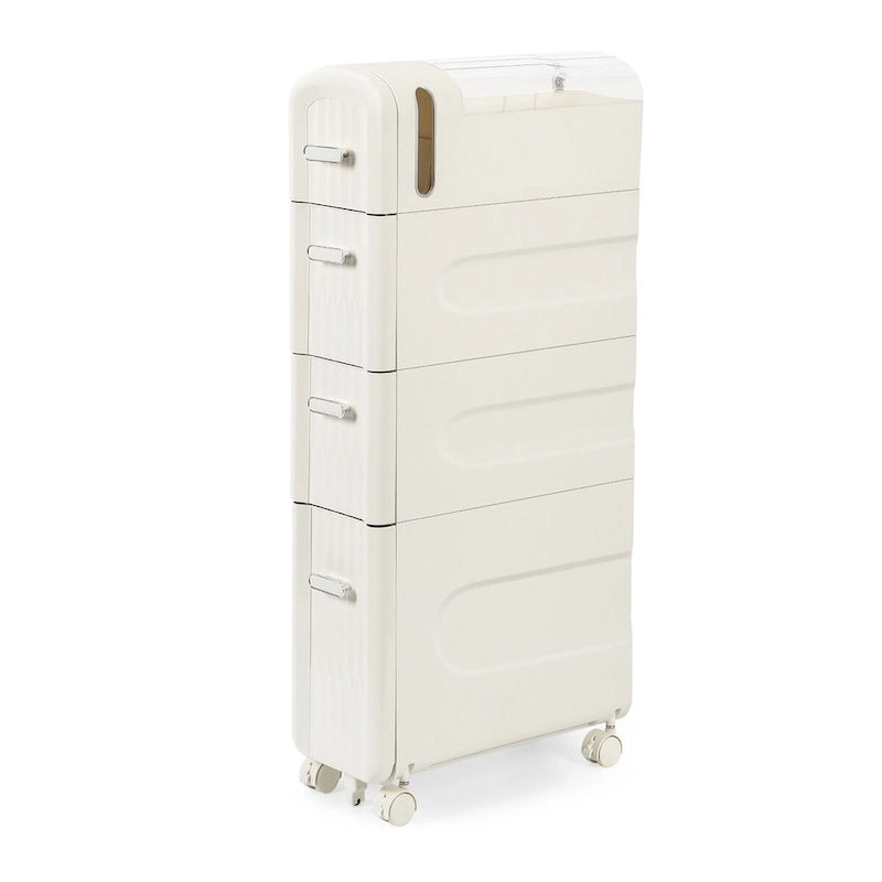 Armoire de rangement pour papier toilette à côté des toilettes, idéale pour les petites salles de bain.