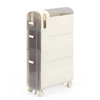 Armoire de rangement pour papier toilette à côté des toilettes, idéale pour les petites salles de bain.