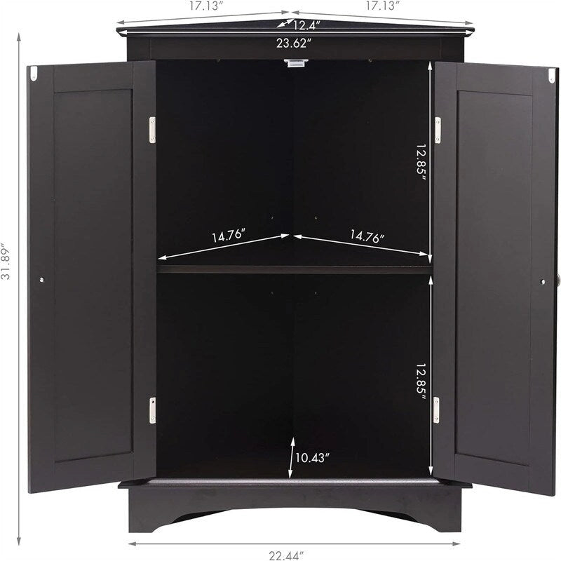 Meuble d'angle au sol