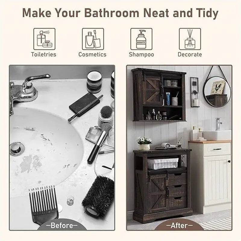 Meuble bas de salle de bain - 12 po P x 23,5 po L x 32 po H