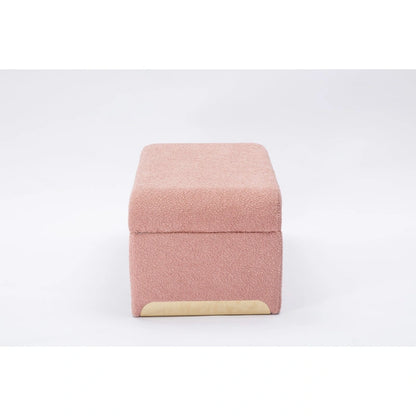 Banc avec pieds en métal doré