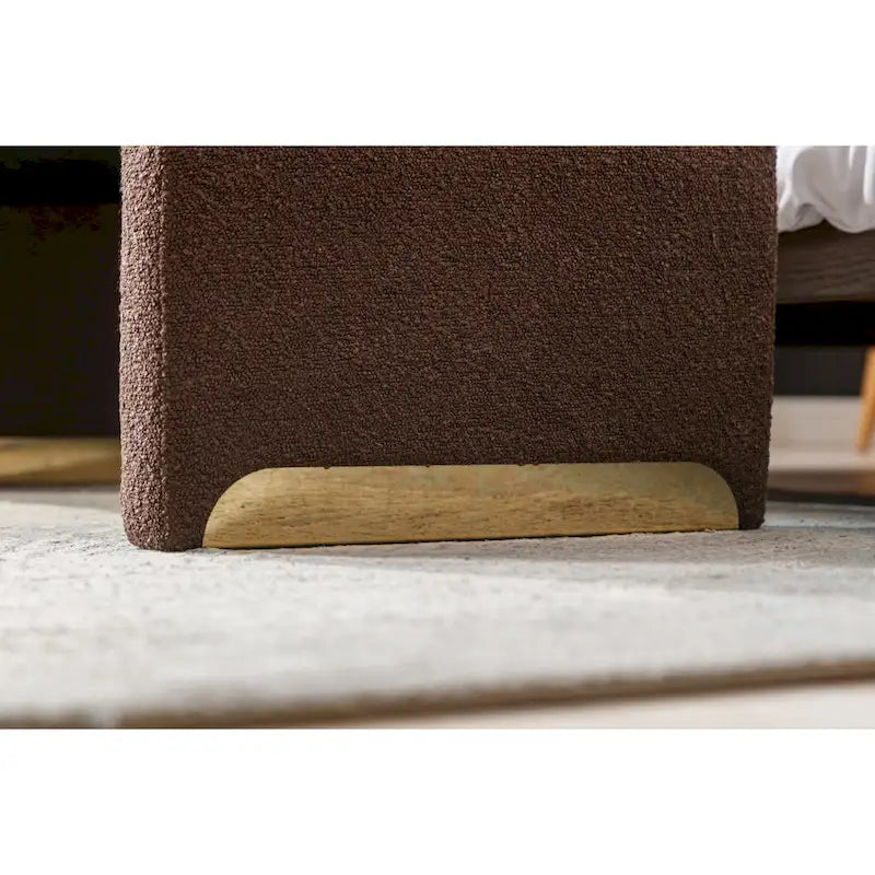 Banc avec pieds en métal doré