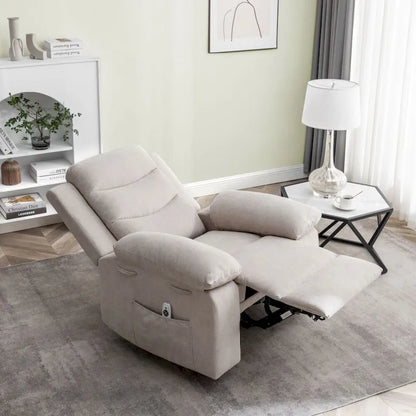 Fauteuil inclinable électrique avec fonction massage réglable