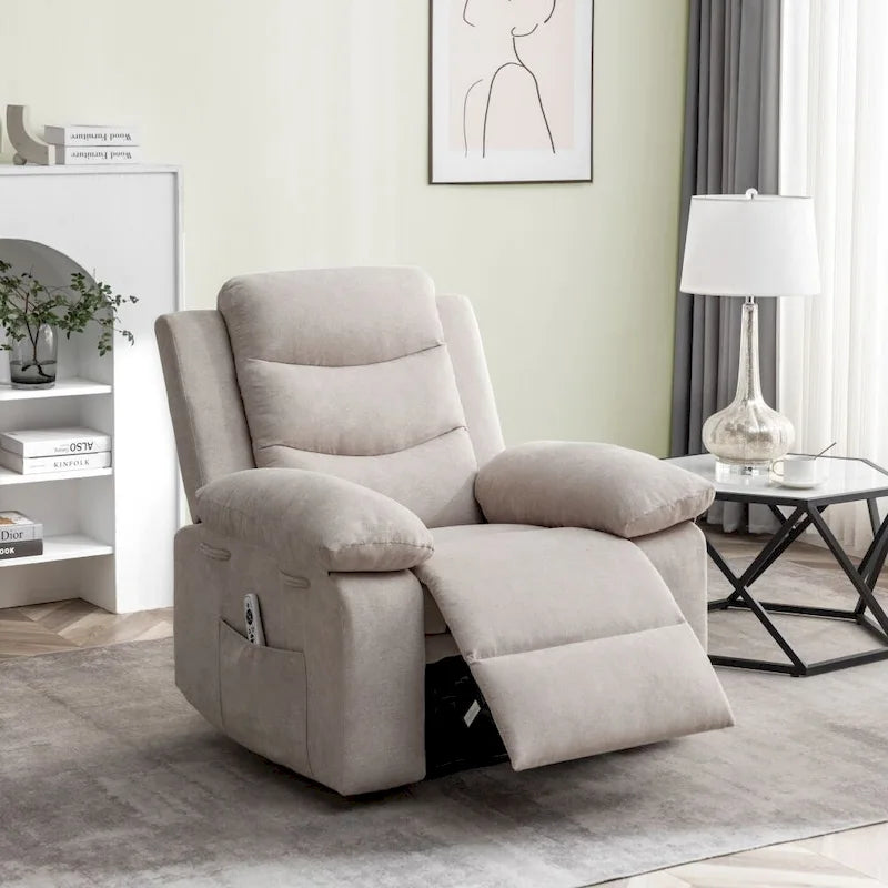 Fauteuil inclinable électrique avec fonction massage réglable