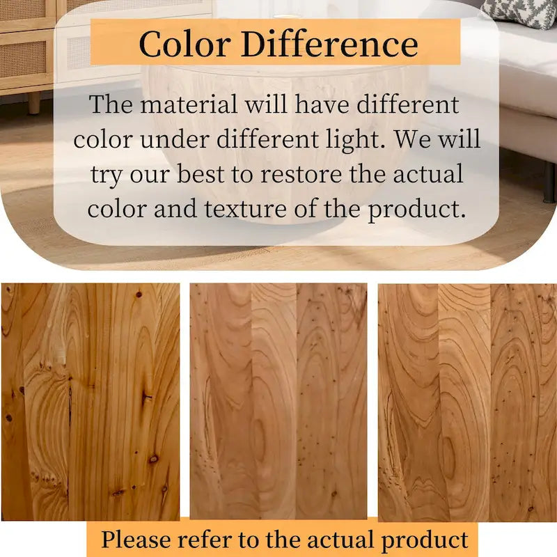 Table basse vintage en forme de seau