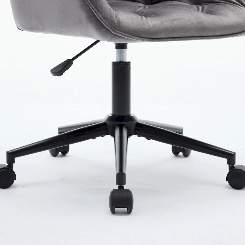 Chaise de bureau en velours