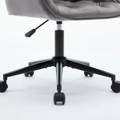 Chaise de bureau en velours