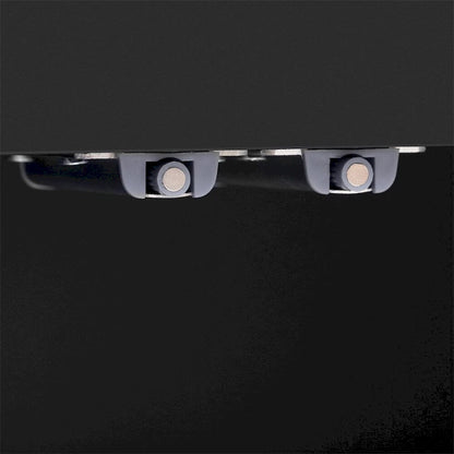 Meuble d'angle incurvé en bois avec étagères réglables et 4 portes