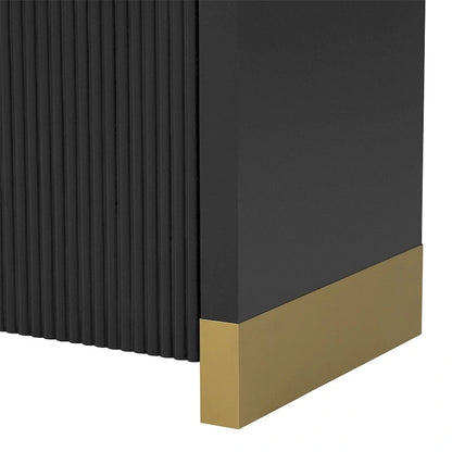 Meuble d'angle incurvé en bois avec étagères réglables et 4 portes