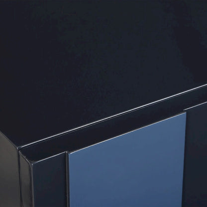 Meuble Uttermost Valeria 2 portes bleu brillant - 86,4 cm H x 76,2 cm L x 41 cm P