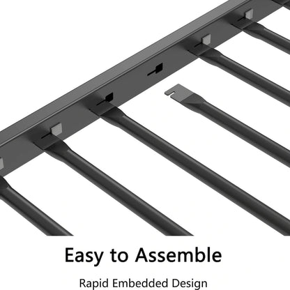 Lit superposé Adin moderne double avec barrière de sécurité en métal noir par Christopher Knight Home