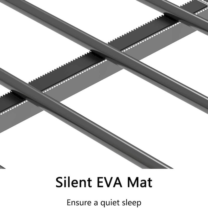 Lit superposé Adin moderne double avec barrière de sécurité en métal noir par Christopher Knight Home