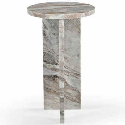 Table d'appoint en marbre Devlin de SAFAVIEH Couture - 30,5 cm x 30,5 cm x 50,8 cm (12 po x 12 po x 20 po)