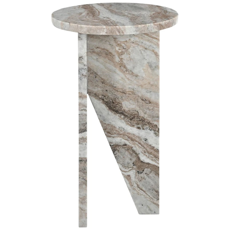Table d'appoint en marbre Devlin de SAFAVIEH Couture - 30,5 cm x 30,5 cm x 50,8 cm (12 po x 12 po x 20 po)
