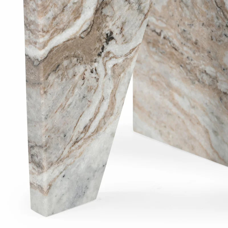 Table d'appoint en marbre Devlin de SAFAVIEH Couture - 30,5 cm x 30,5 cm x 50,8 cm (12 po x 12 po x 20 po)