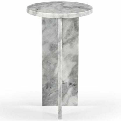 Table d'appoint en marbre Devlin de SAFAVIEH Couture - 30,5 cm x 30,5 cm x 50,8 cm (12 po x 12 po x 20 po)