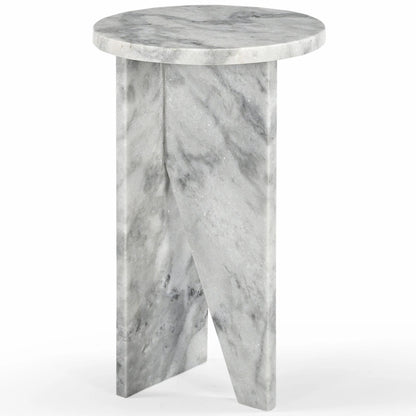 Table d'appoint en marbre Devlin de SAFAVIEH Couture - 30,5 cm x 30,5 cm x 50,8 cm (12 po x 12 po x 20 po)