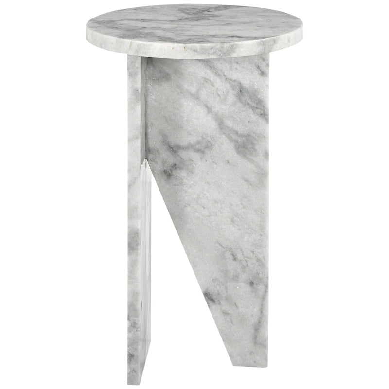 Table d'appoint en marbre Devlin de SAFAVIEH Couture - 30,5 cm x 30,5 cm x 50,8 cm (12 po x 12 po x 20 po)
