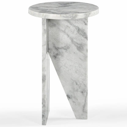 Table d'appoint en marbre Devlin de SAFAVIEH Couture - 30,5 cm x 30,5 cm x 50,8 cm (12 po x 12 po x 20 po)