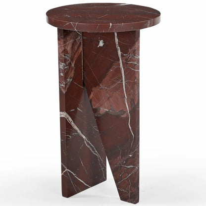 Table d'appoint en marbre Devlin de SAFAVIEH Couture - 30,5 cm x 30,5 cm x 50,8 cm (12 po x 12 po x 20 po)